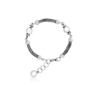 Silver Spike Bracelet