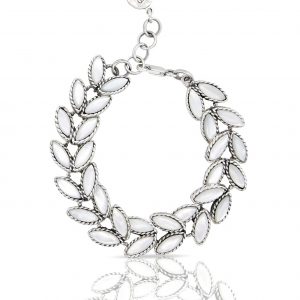 Double Leaf Bridal Bracelet