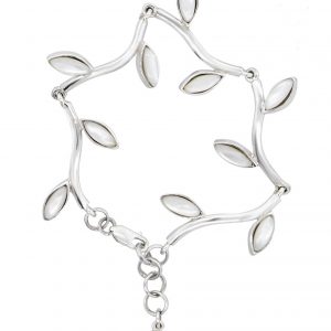 Five Leaf Bridal Bracelet