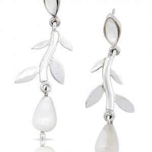 Five Leaf Bridal Earrings