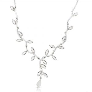 Five Leaf Bridal Necklace