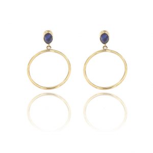 Eclipse 18k Sodalite Earrings