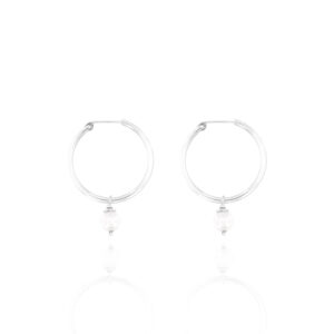 Venus Pearl Hoop Earrings