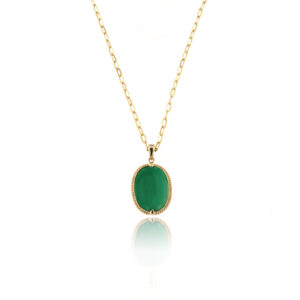 Elizabeth Necklace14k Emerald Large