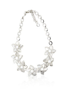 Lily Necklace in Mother of Pearl