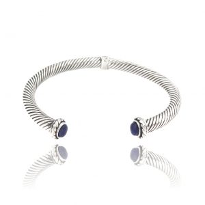 Mens Tube Bracelet Sodalite