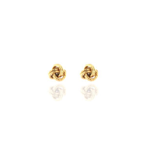 Knot Stud Earrings 10K