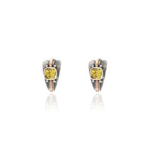 Touch of Gold Earrings- Topaz 18k
